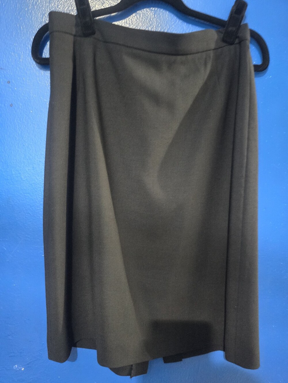 Calvin Klein Women's Size 10 Straight Knee Length Lined Skirt Black Back Zip